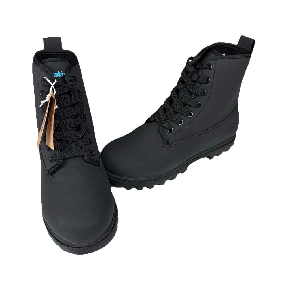 Unisex Boots Native‎ Shoes Johnny Treklite Bloom Jiffy Black M5/W7